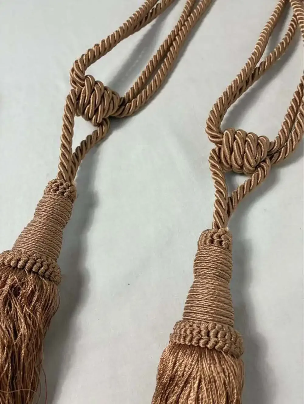 Vintage Mauve tieback tassels